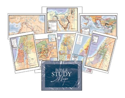 Bible Study Maps, Set Of 8 (Wall Chart)