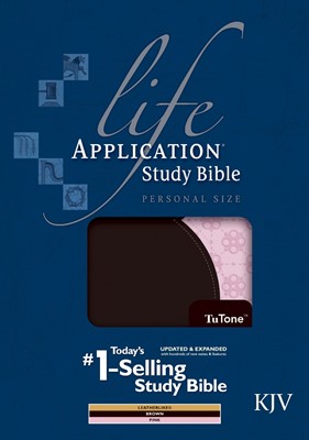 KJV Life Application Study Bible Personal Size Brown/Pink (Imitation Leather)