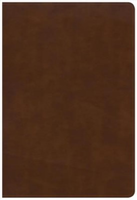 KJV Large Print Ultrathin Reference Bible, British Tan (Imitation Leather)
