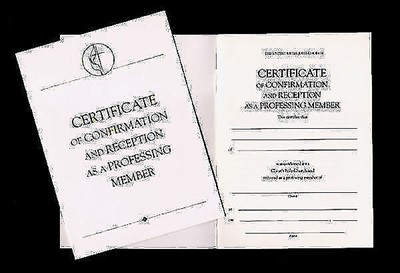 United Methodist Covenant I Confirmation Certificate (Certificate)