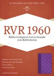 RVR 1960 Biblia Compacta Letra Grande con Referencias, viole (Imitation Leather)
