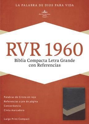 RVR 1960 Biblia Compacta Letra Grande con Referencias, marró (Imitation Leather)