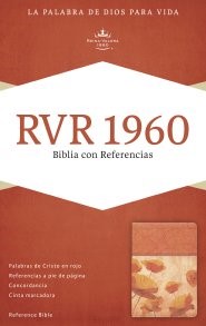 RVR 1960 Biblia con Referencias, damasco/coral símil piel (Imitation Leather)