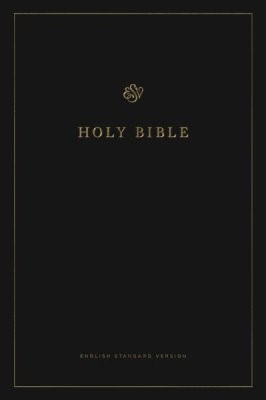 ESV Large Print Bible (Black) (Hard Cover)