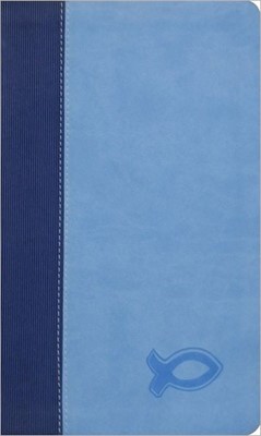 Kjv Study Bible For Boys Blue/Light Blue Duravella (Leather Binding)