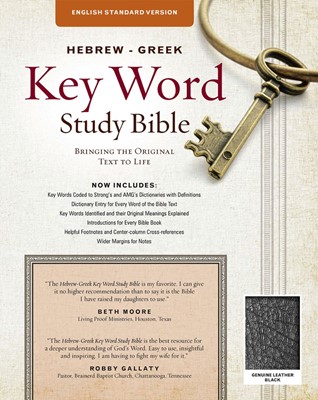 The ESV Hebrew-Greek Key Word Study Bible Black (Leather Binding)