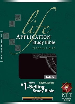 NLT Life Application Study Bible Personal Size, Black, Index (Imitation Leather)
