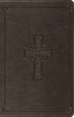 ESV Large Print Thinline Bible Trutone, Charcoal (Imitation Leather)