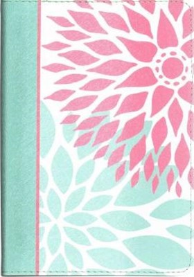 NKJV Compact Ultrathin Bible For Teens, Green Blossoms (Imitation Leather)