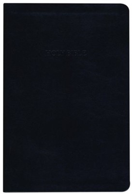 KJV Large Print Thinline Reference Bible, Flexisoft, Black (Flexisoft)