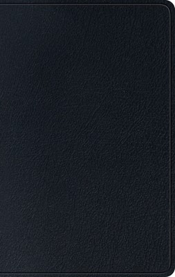 ESV Single Column Thinline Bible, Black (Genuine Leather)