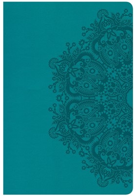 CSB Giant Print Reference Bible, Teal Leathertouch (Imitation Leather)