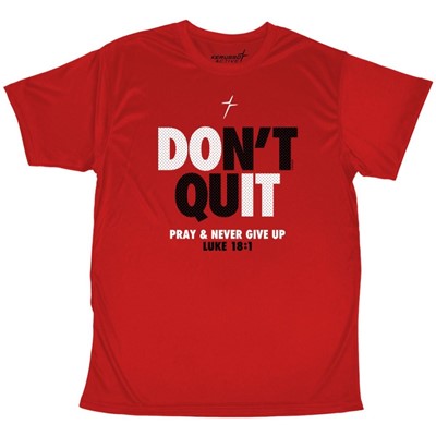 Don't Quit Red Mens Active T-Shirt, 2XLarge (General Merchandise)