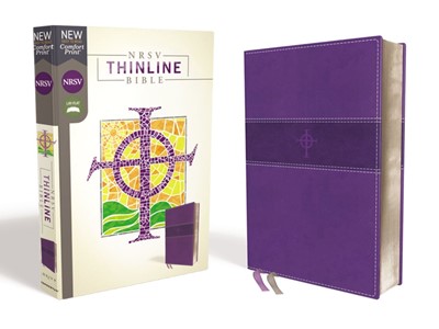 NRSV Thinline Bible, Purple, Comfort Print (Imitation Leather)