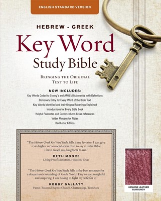 The ESV Hebrew-Greek Key Word Study Bible Burgundy (Leather Binding)