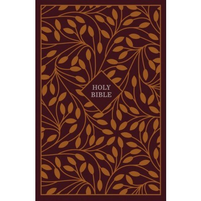 KJV Thinline Reference Bible, Burgundy/Orange (Cloth-Bound)