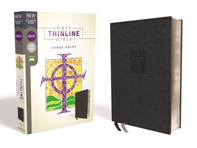 NRSV Thinline Bible, Black, Large Print (Imitation Leather)