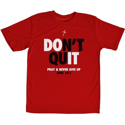 Don't Quit Red Youth Active T-Shirt, Medium (General Merchandise)