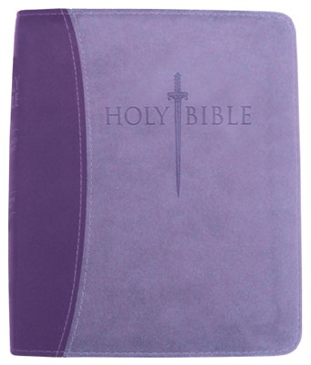 Kjver Thinline Bible/Large Print-Dark Purple/Light Purple Ul (Imitation Leather)