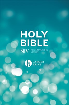 NIV Larger Print Bible, Blue (Hard Cover)