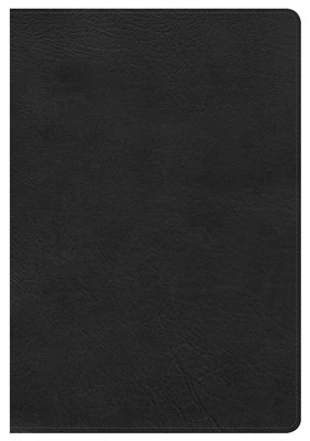 HCSB Giant Print Reference Bible, Black, Indexed (Leather Binding)