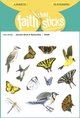 Garden Birds And Butterflies - Faith That Sticks Stickers (Stickers)