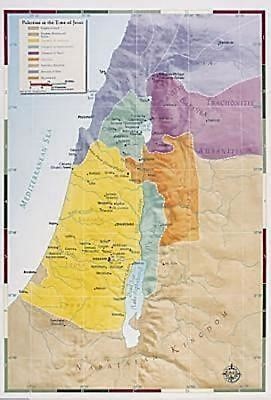 Abingdon Bible Land Map--Palestine in the Time of Jesus (Miscellaneous Print)