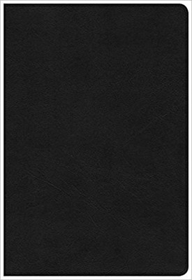 KJV Large Print Ultrathin Reference Bible, Premium Black Gen (Leather Binding)