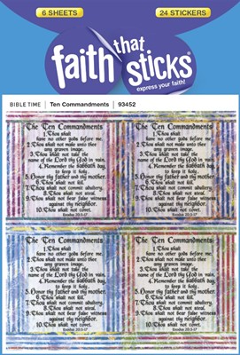 Ten Commandments - Faith That Sticks Stickers (Stickers)