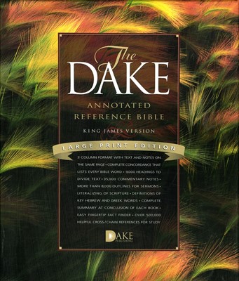 KJV Dake Annotated Reference Bible Large Print (Bonded Leather)