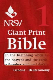 NRSV Giant Print Bible: Genesis-Deuteronomy (Paperback)