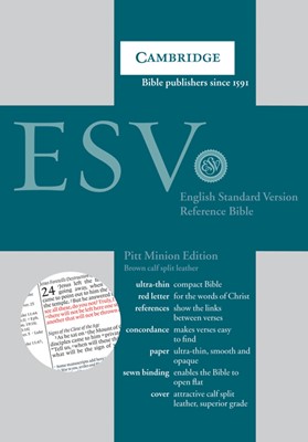ESV Pitt Minion Reference Bible, Brown Calfsplit Leather (Leather Binding)