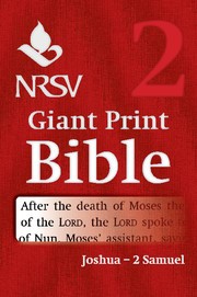 NRSV Giant Print Bible: Joshua-2 Samuel (Paperback)