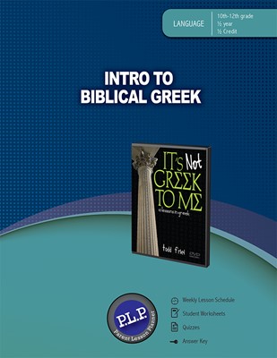 Intro To Biblical Greek Parent Lesson Planner (Paperback)