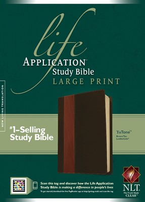 NLT Life Application Study Bible Large Print, Indexed (Imitation Leather)