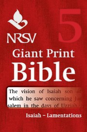 NRSV Giant Print Bible: Isaiah-Lamentations (Paperback)