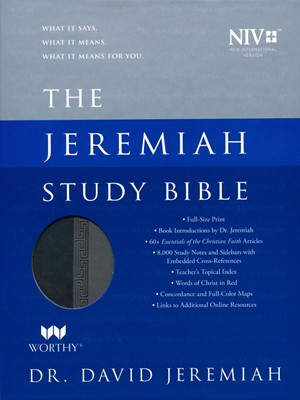 NIV Jeremiah Study Bible, Gray (Imitation Leather)