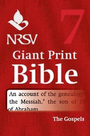NRSV Giant Print Bible: Gospels (Paperback)