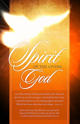 Spirit Of The Living God Bulletin (Pack of 100) (Bulletin)