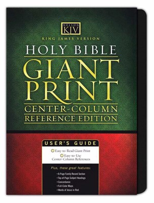 KJV Reference Bible, Black, Indexed (Hard Cover)