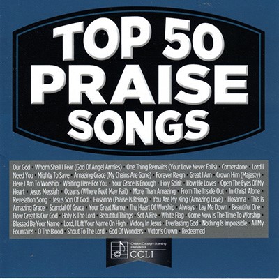 Top 50 Praise Songs Blue CD (CD-Audio)