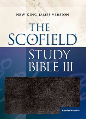 NKJV Scofield Study Bible III, Black, Indexed (Bonded Leather)