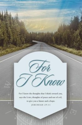 For I Know Bulletin (Pack of 100) (Bulletin)