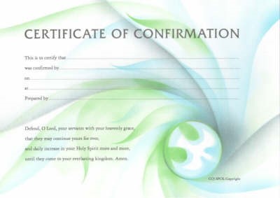 Certificate of Confirmation (PK 10) (Cards)