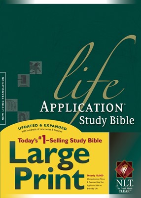 NLT Life Application Study Bible Large Print, Indexed (Hard Cover)