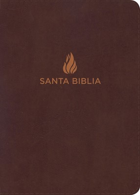 NVI Biblia Letra Súper Gigante, marrón piel fabricada (Bonded Leather)