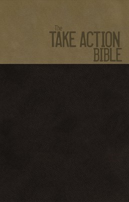 NKJV Take Action Bible, Ls/Br/Cop (Leather-Look)