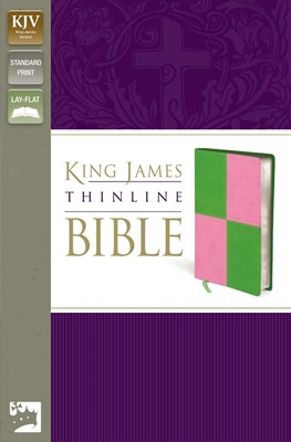 KJV Thinline Bible, Green/Pink, Red Letter Ed. (Imitation Leather)