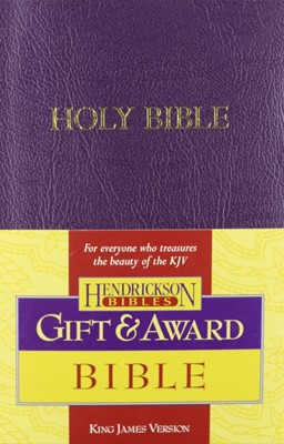 KJV Gift & Award Bible, Royal Purple (Imitation Leather)