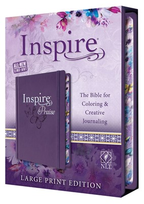 NLT Inspire PRAISE Bible Large Print (Hard Cover)